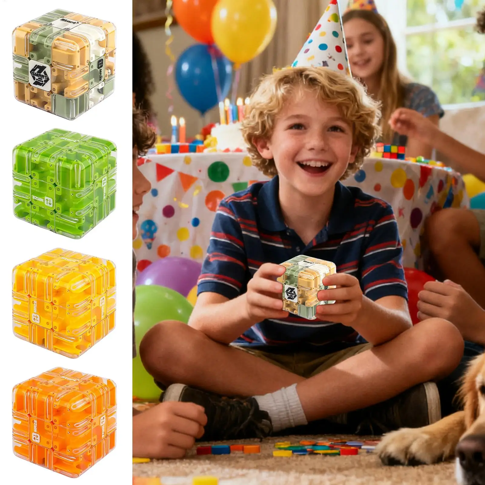 Labirinto Puzzle Interattivo Gioco di sfida 3D Roller Ball Puzzle Labirinto Cubo per Aula Festa Compleanno Scuola Sala d'attesa Famiglia