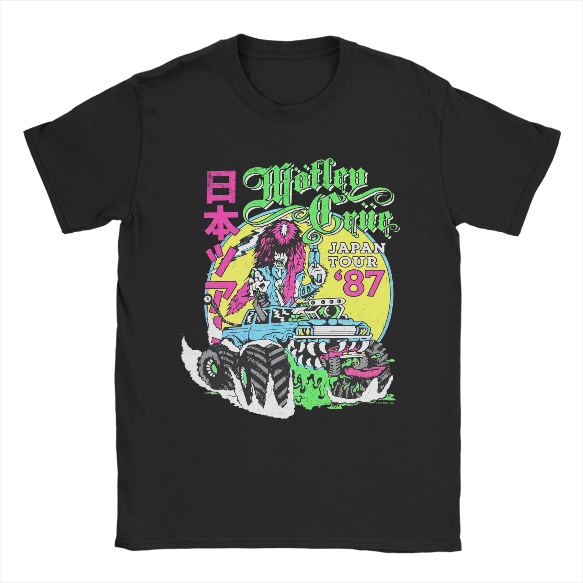 Camiseta gráfica Fit Motley Crue para hombre, camisetas informales 100% de algodón, camisetas de manga corta con cuello redondo, camisetas 4XL 5XL 6XL