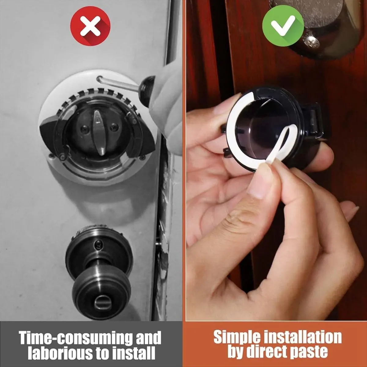 Delighted- 4 Pack Deadbolt Child Safety Lock, Child Proof Deadbolt Cover, Door Safety Deadbolt Lock for Kids