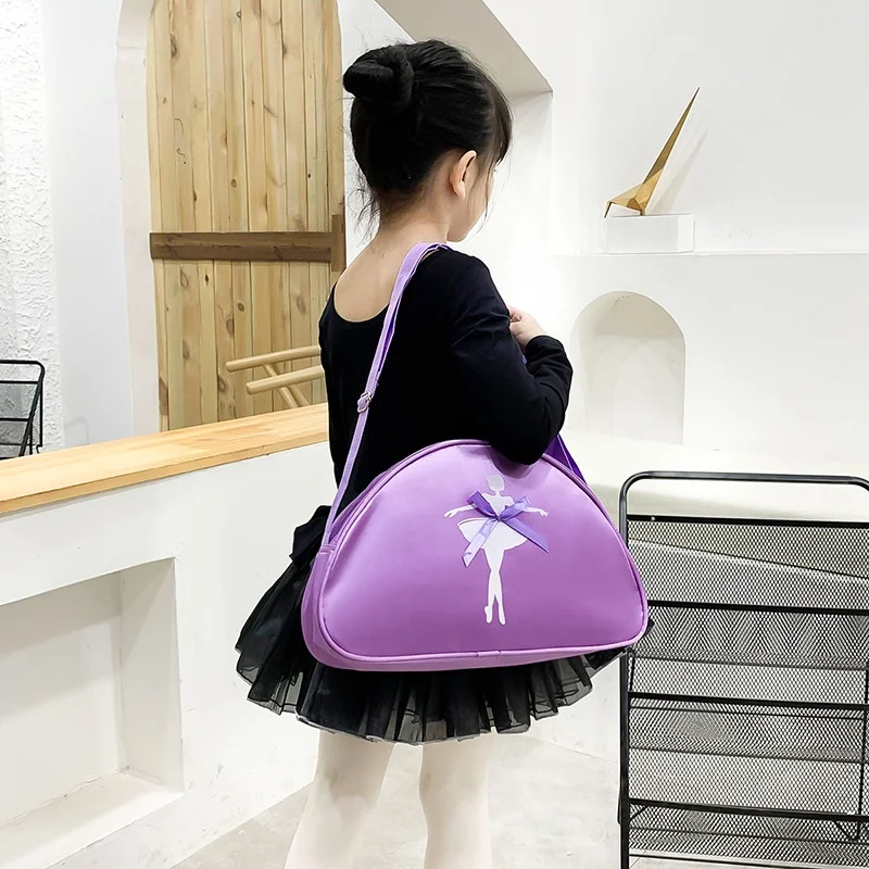 Girls Sweet Bow-knot Princess Dance Bags New Children Dance Shoulder Bags Kids Latin Ballet Light Schoolbag Drop Shipping Hot