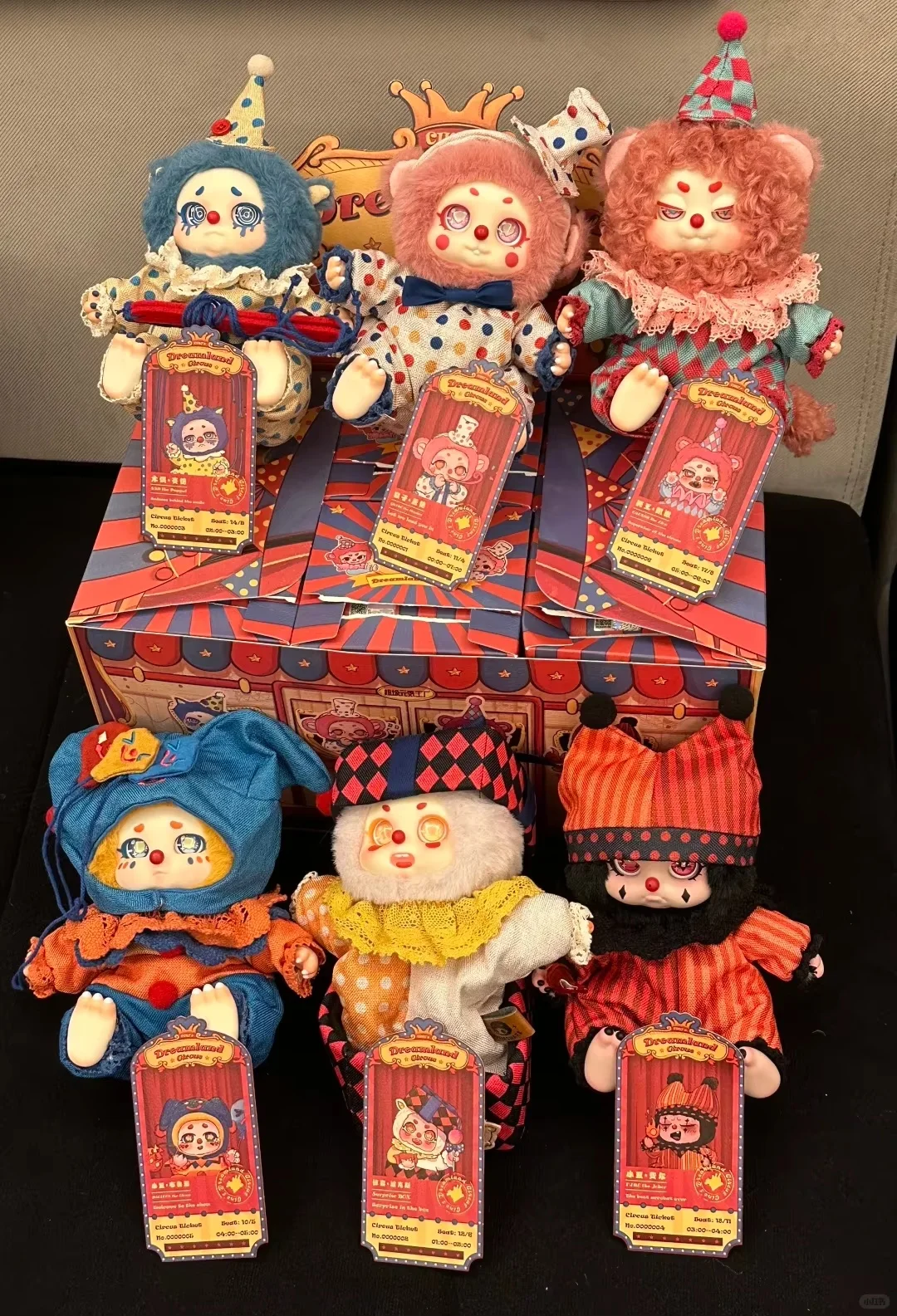 

Timeshare Cino Dreamland Circus Series Blind Box Kawaii Plush Pendants Ornaments Cute Anime Figure Model Doll Girl Birthday Gift