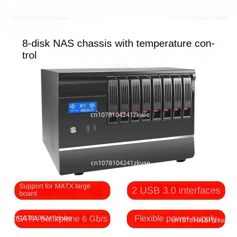 Hot Sale Mini Nas 8 Bays Nas Case NAS Cloud Storage Server Case