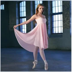 Women Lyrical Dress Chiffon Ballet Dresses For Girls Ballet Tutu Contemporary Costumes Adult Leotard Ballerina Dancing Clothes