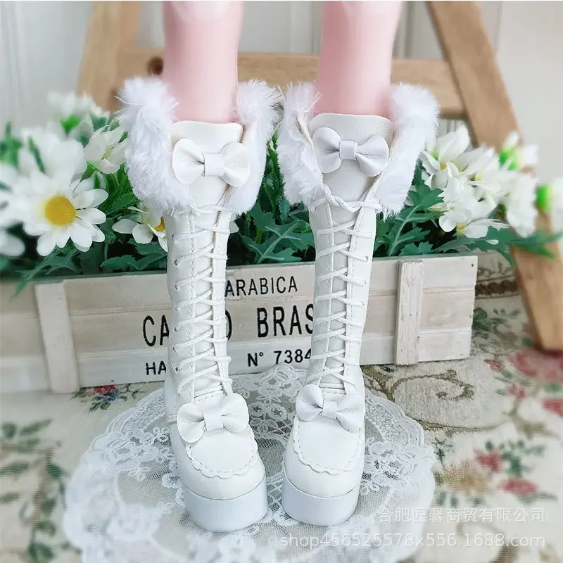 60CM Short Shoes BJD Doll PU Leather Shoes 1/3 BJD Leath Boots Long Leather Boots Doll Accessories for 60cm BJD Doll