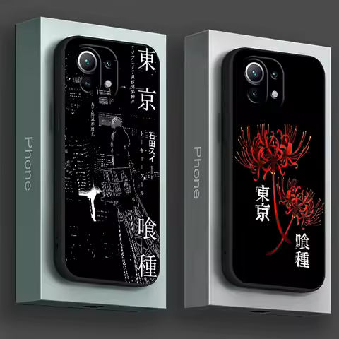 Tokyo Anime Ghouls Black Art Phone Case For Xiaomi 14T 13T 12T 11T 10T 14 Pro Mi 11Lite Poco X3 X4 X5 X6 M5 F5 F6 Pro Soft Cover