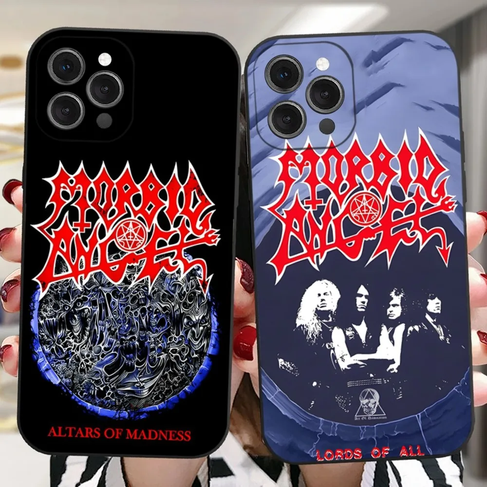 

Cool Mental Rock Morbid-Angel Phone Case For iPhone 16,15,14,13,12,11 Plus,Pro,Max,XR,XS,X,7,8 Plus,SE,Mini Silicone Soft