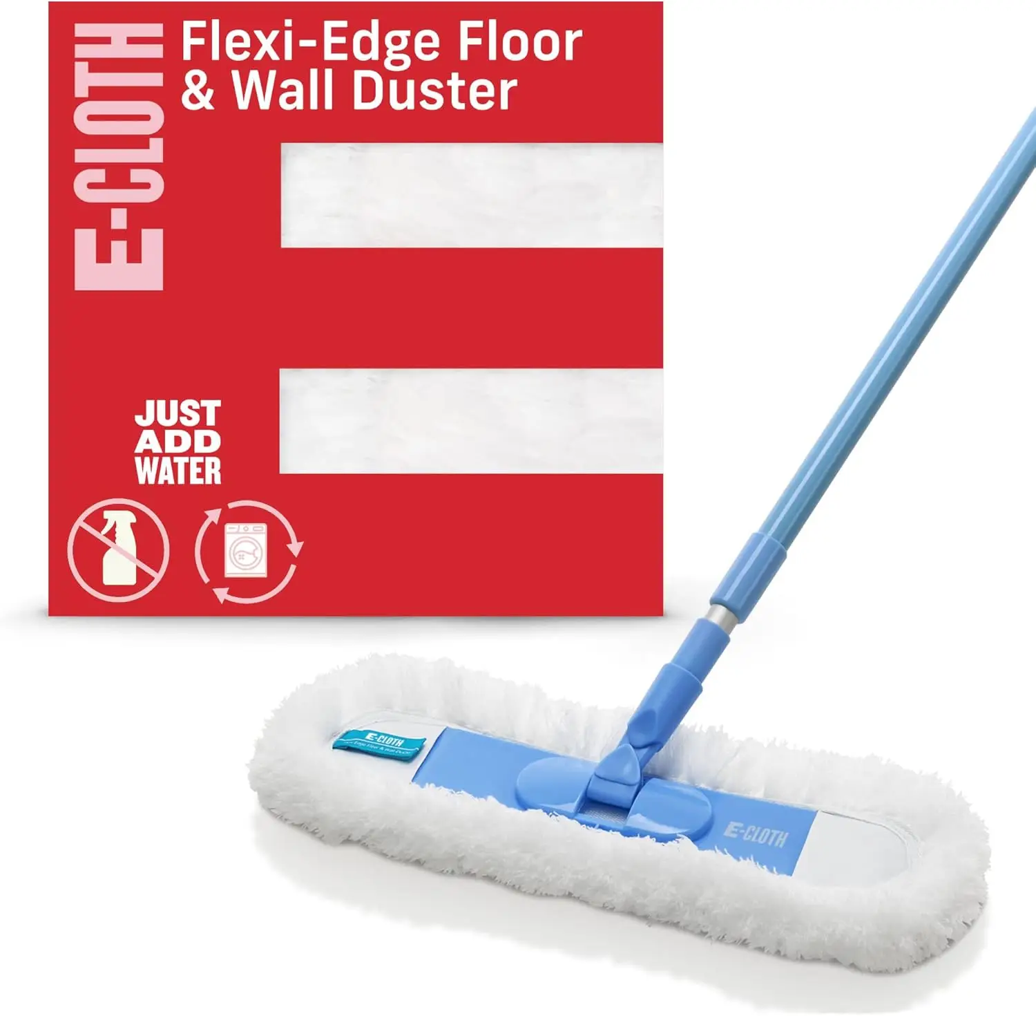 

Flexi-Edge Floor & Wall Duster, Reusable Dusting Mop for Floor Cleaning, Floor Cleaner Ideal for