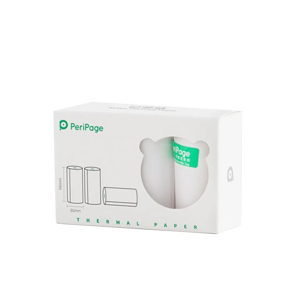 PeriPage 56x30mm Thermal Paper label Paper Sticker Paper For Thermal Pocket Mini Printer A6 A8