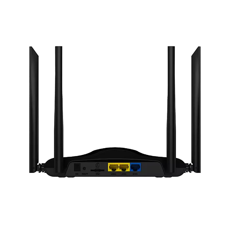 جديد 2023 4G LTE CPE هوت سبوت موزع إنترنت واي فاي كمبيوتر محمول برودباند 3 منافذ مودم 5g Mifi بطاقة Sim مع 4 هوائي شبكة محمولة