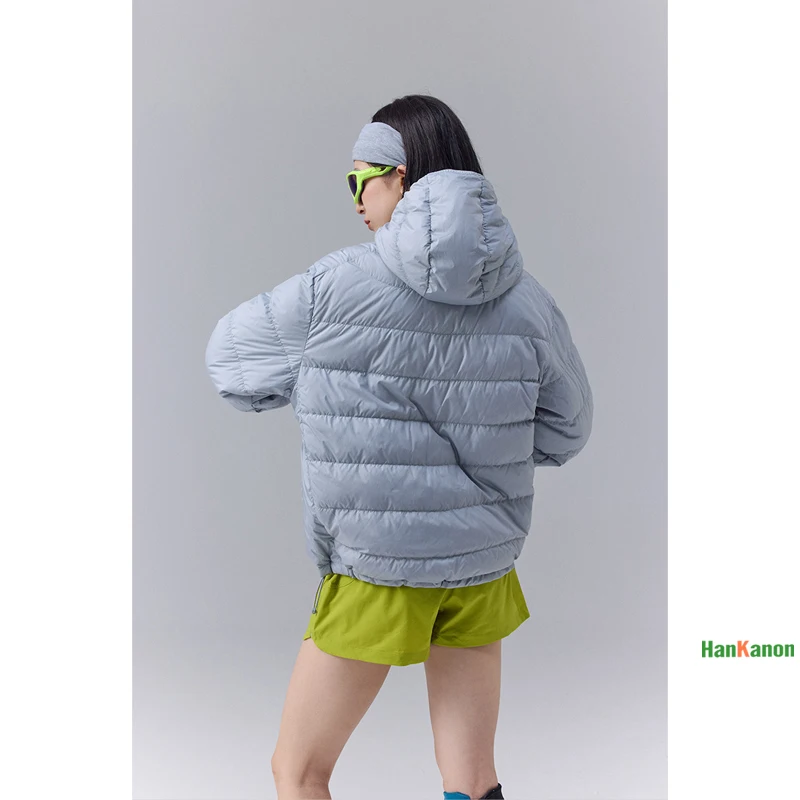 2025 Winter New Arrival Lightweight Mountain Style Outdoor Sports Hooded Down Jacket Unisex, Outdoor Camping