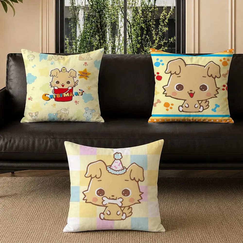 popular Chibimaru Cushion Cover Pillow Short Plush Pillow Modern Minimalist Style for Living Room Bedroom Gift Giving