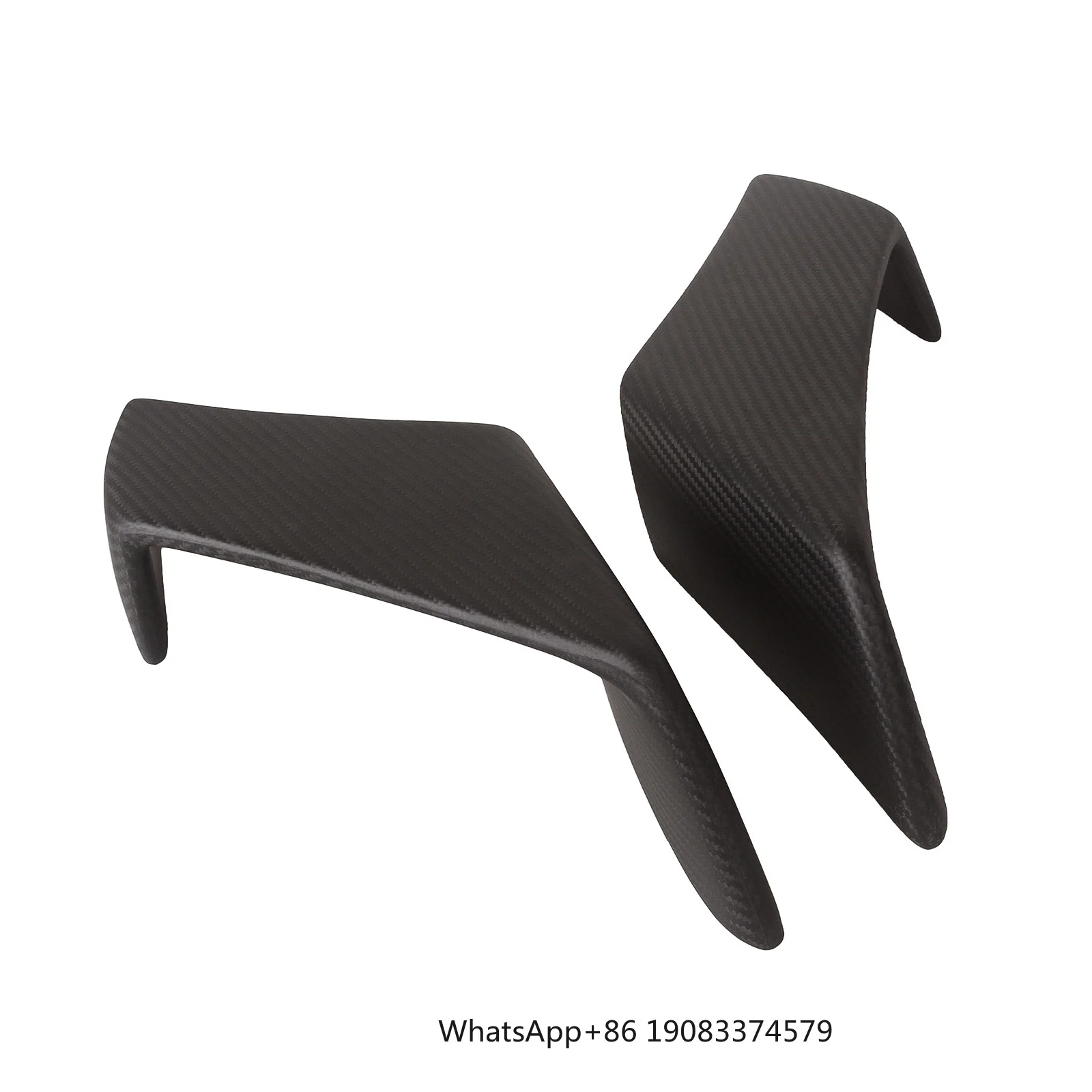 

Motorcycle 100% Full Carbon Fiber Winglets for RSV4 RF 2010-2020 in Twill Weave Gloss Black