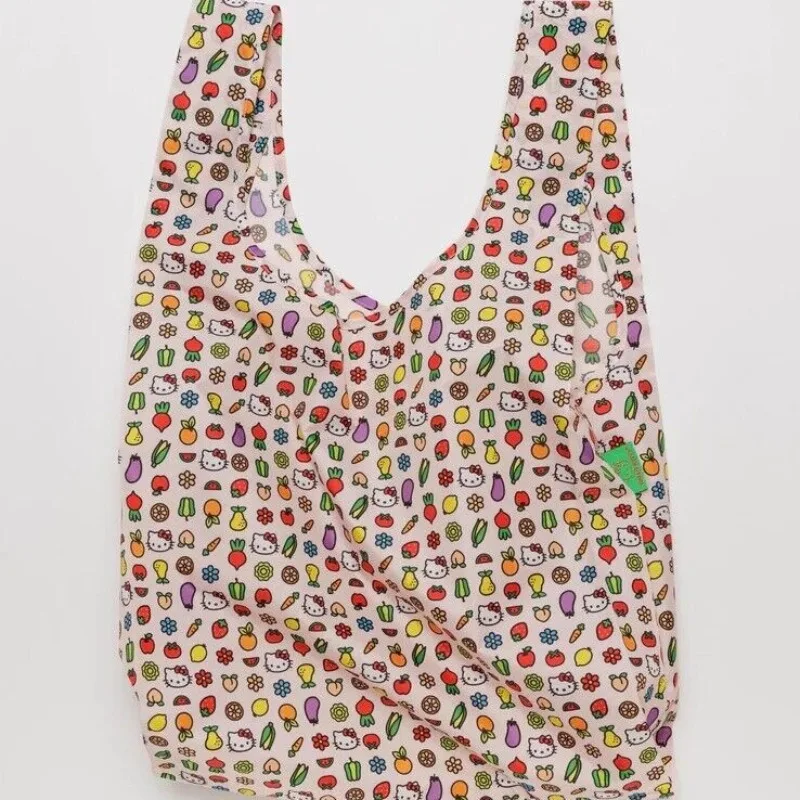 

Hello Kitty Storage Bag Cute Anime KT Women Accessories Foldable Shopping Portable One Shoulder Handheld Toy Girl Gift Wholesale