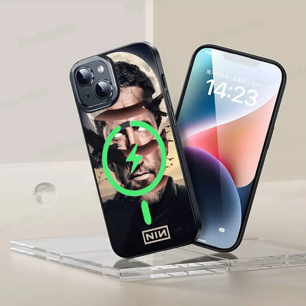 Klassische Band Nine I-Inch N-Nails Handyhülle für IPhone 17 Air 16 15 14 13 12 11 Pro Max Plus Magsafe Wireless Charge Cover