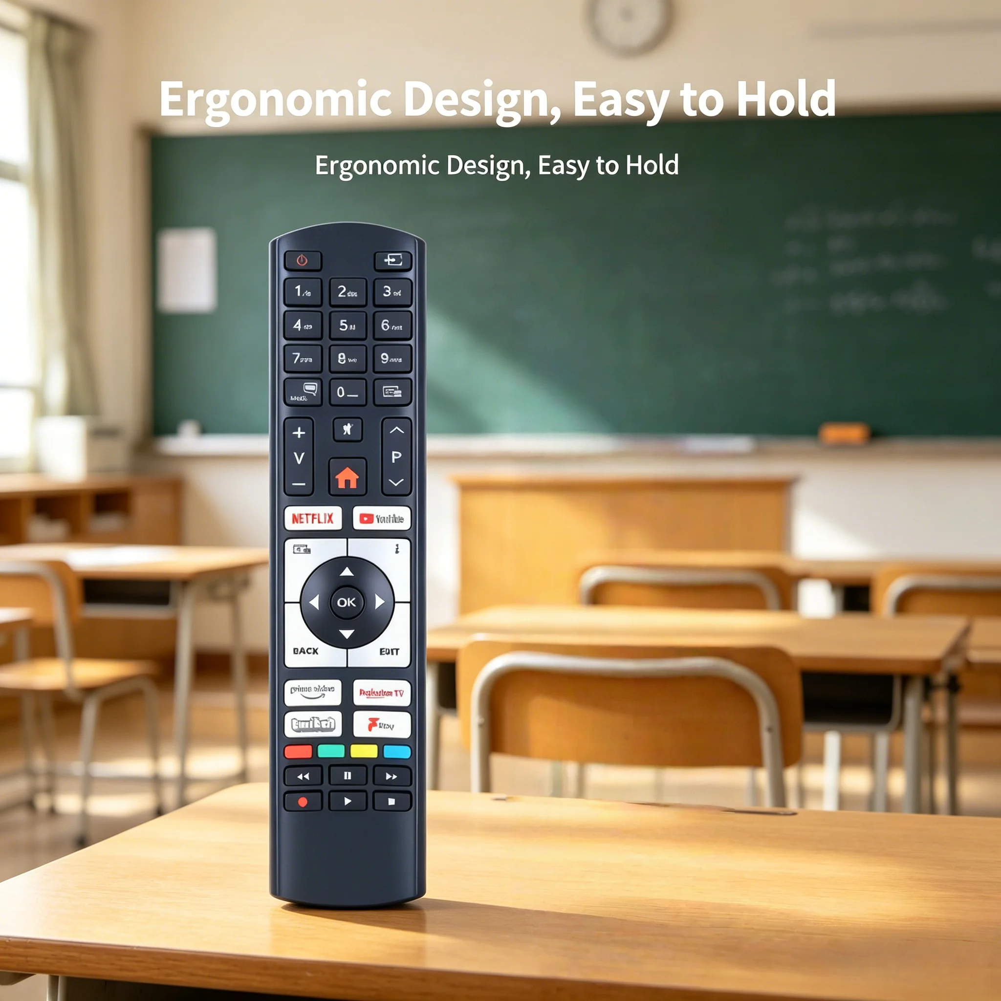 RC4519P Media Remote for School Dormitory Student Mini TV & DVD Player Controller Compatible with RC4517P RC4520P RC4522P
