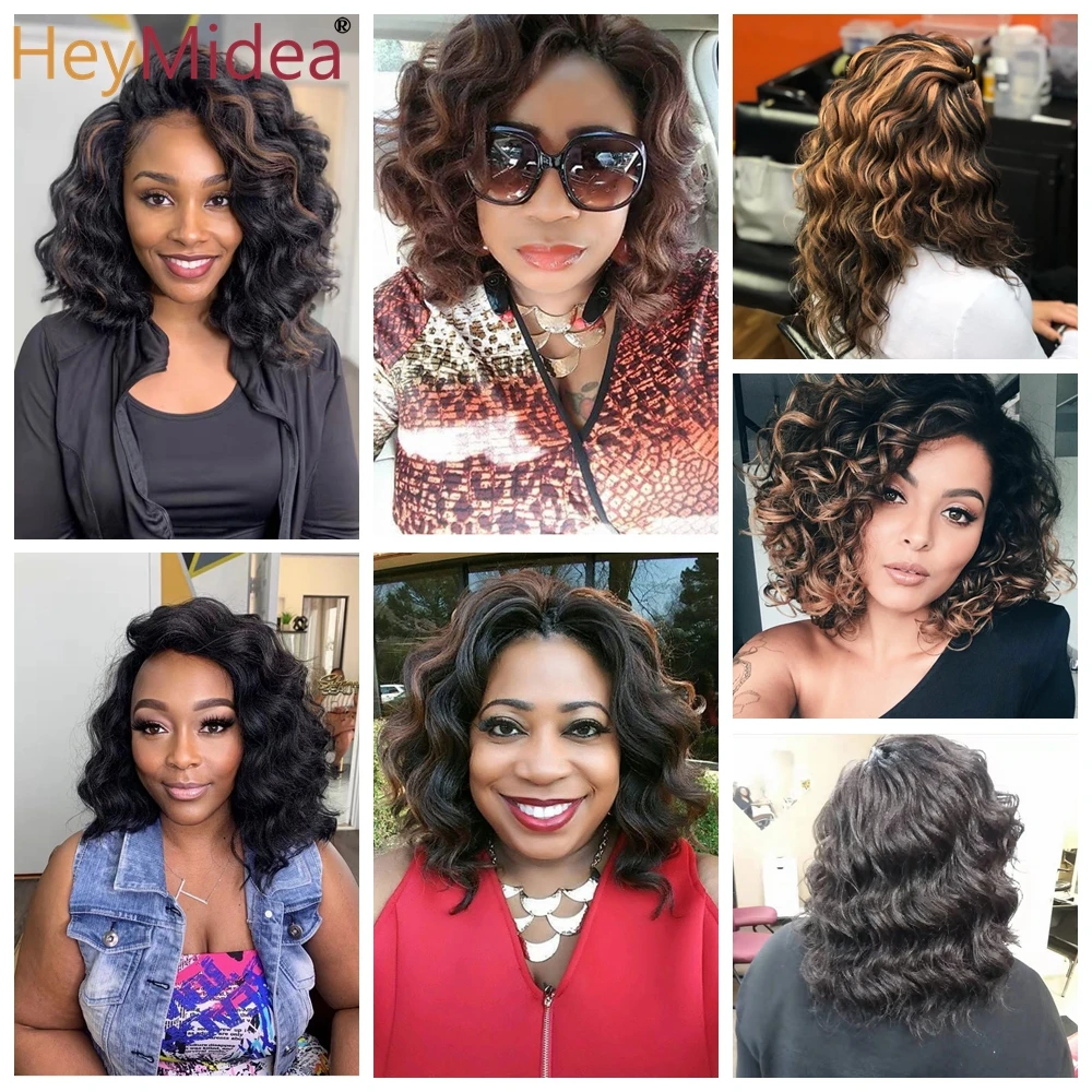 Synthetic Afro Curly Ocean Wave Crochet Hair 10Inches Freetress Water Wave Braiding Hair Crochet Braid Extensions for Women