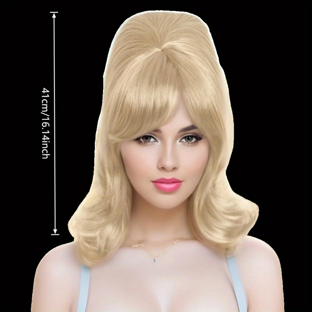 Anxin Brand Synthetic Fiber Wig: Platinum Blonde Half-Tied Curly Hairstyle, with Fluffy and Smooth Hair Strands, Made from High-Quality Synthetic Fiber Material, Featuring Dynamic Curls, Suitable for Cosplay, Role-Playing, and Themed Events, Easily Creates an Atmospheric Vibe, a Fashionable Item That Showcases Trendy Styles