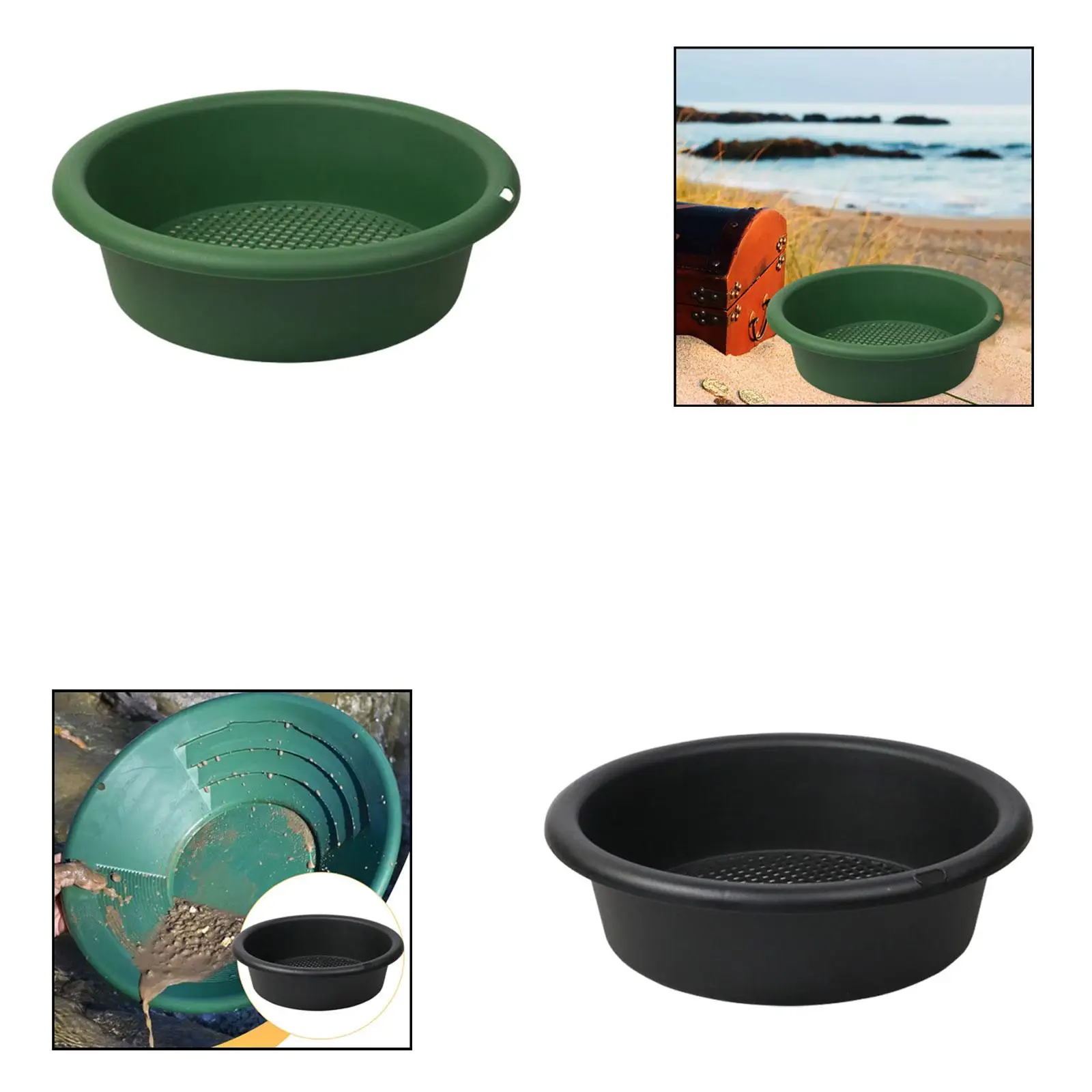 Efficient Filtering Garden Sieve Durable Plastic Soil Sifter Multifunctional Tool for Gravel and Topsoil Separation