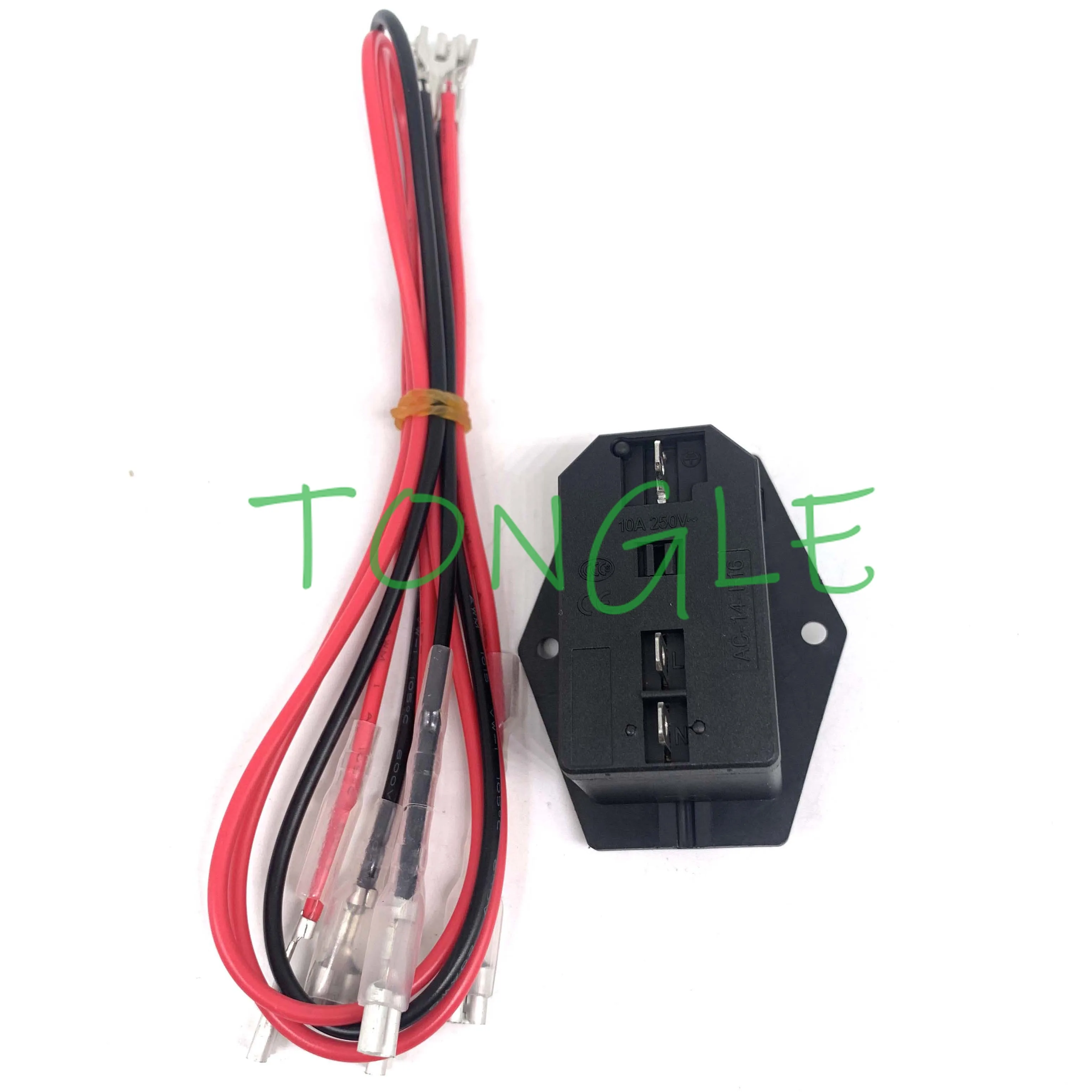 IEC320 C14 Socket for Power Supply Cord Arcade Machine, IO Switch with Fuse, On and Off Switch, Female Plug, 3 Pin, 1Pc