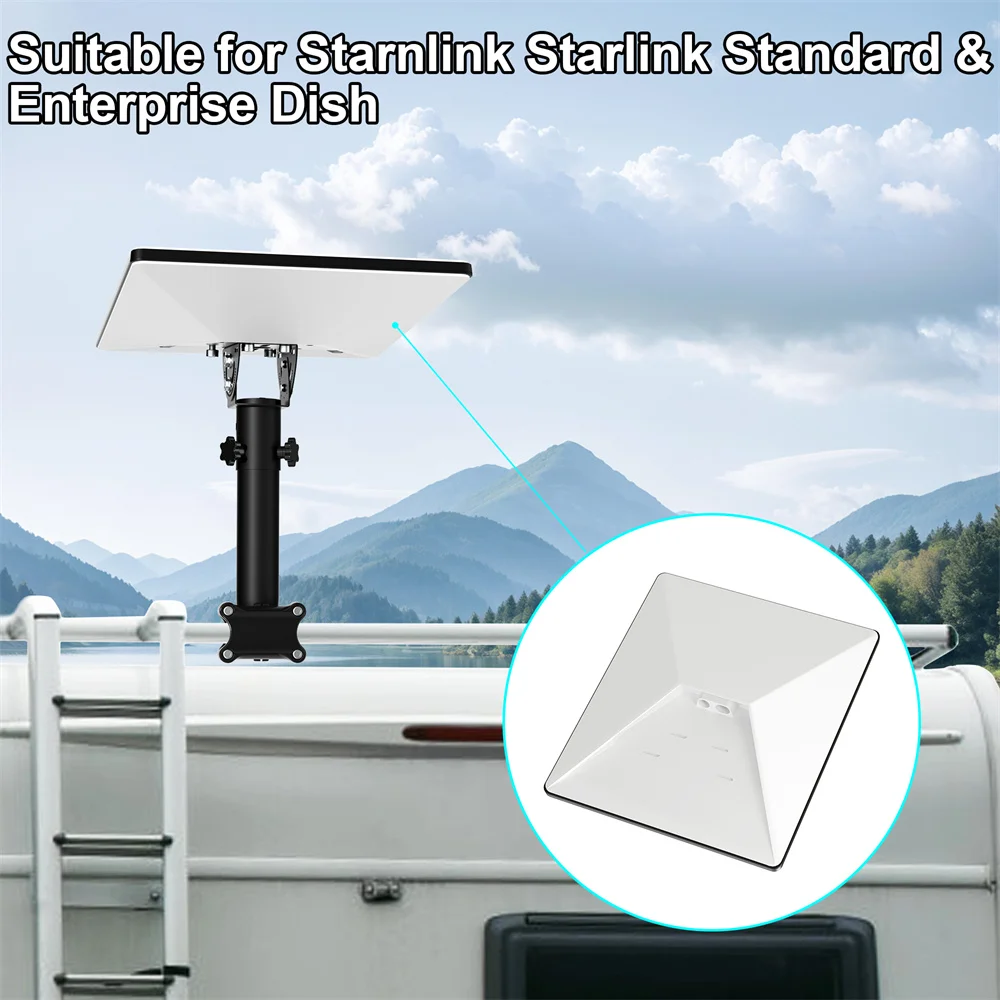 For Starlink Mini(V4) Metal Bracket Set With Anti-slip Pad Suitable For RV Roof for Starlink Portable satellite dish kits