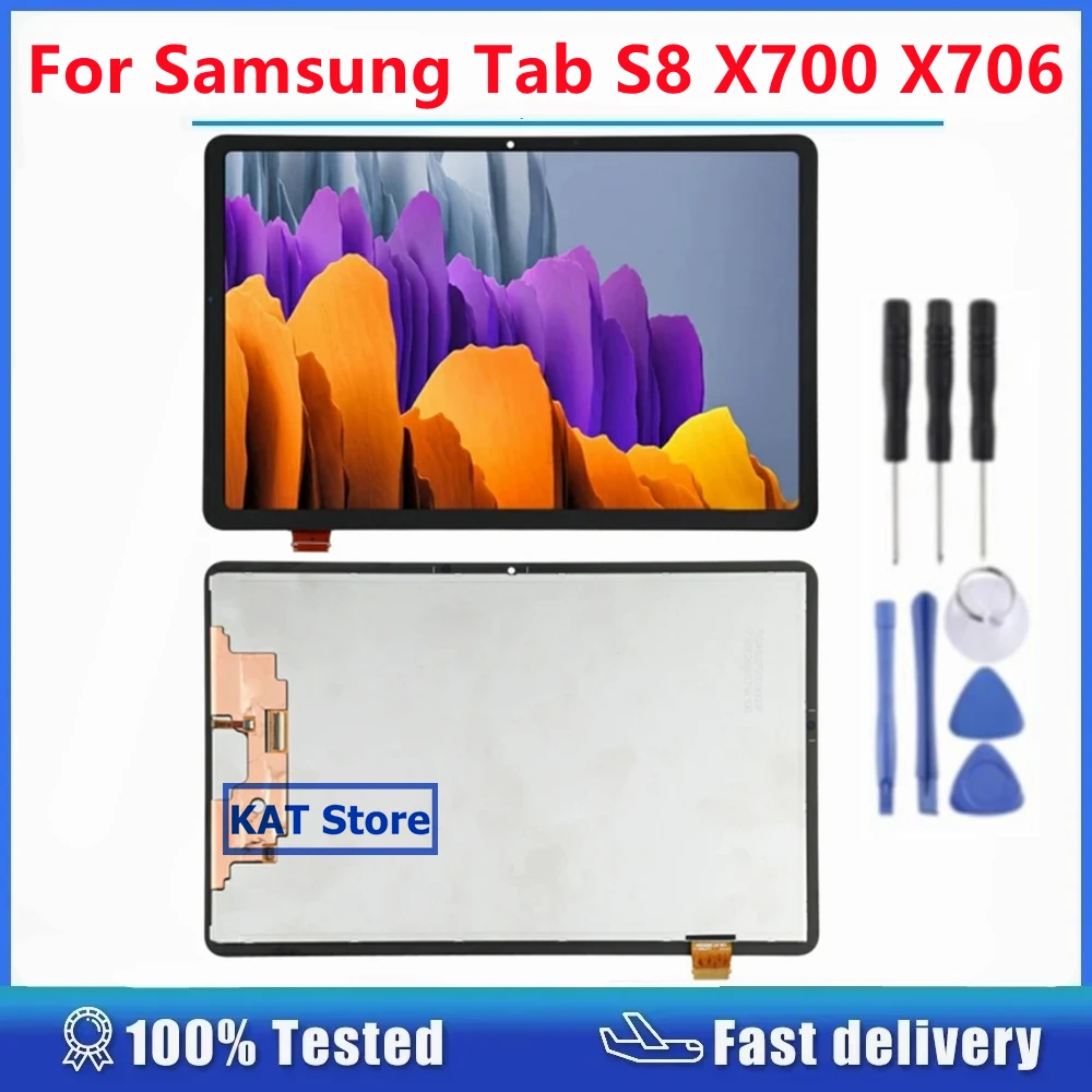 

Compatible For Samsung Galaxy Tab S8 SM-X700 X700 X706 LCD Screen With Digitizer Full Assembly