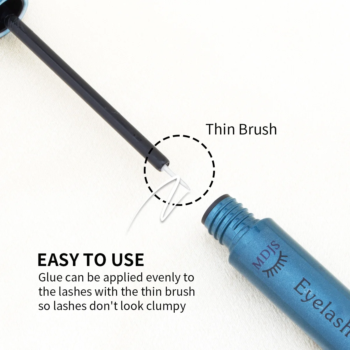 Colle pour faux cils, imperméable, durable, à séchage rapide, douce, non irritante, yeux sensibles, emballage portable de 6 ml, authentique