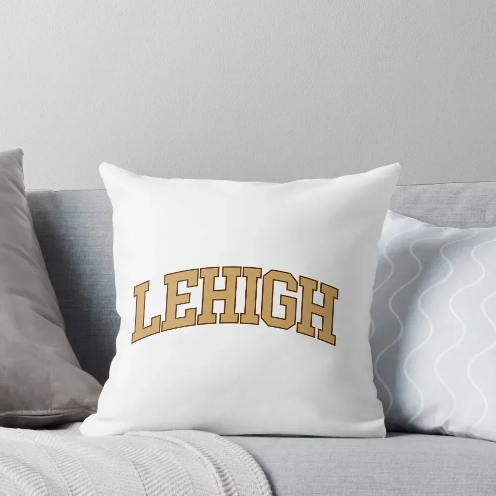 lehigh - college font curved Throw Pillow Decorative Cushions Sofa Decorative Covers Luxury Sofa Cushions pillow