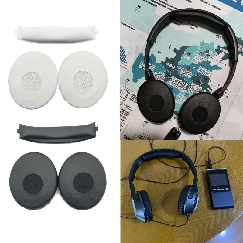 استبدال الإسفنج بطانة للأذن وسادة عقال ل Sennheiser HD218 HD219 HD238 HD228 HD229 HD220 سماعات الأذن وسادات الرأس