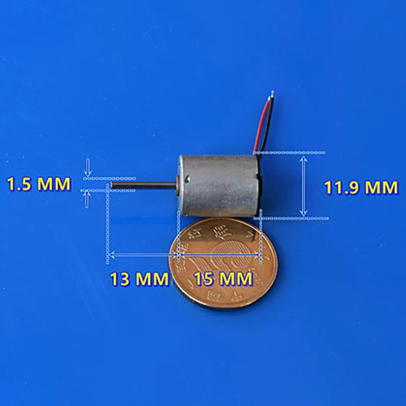 1215ミニ6極サーボモーター,12mm x 15mm,8500rpm,大きなトルク,90度角度,半円形,金属ブラシ,おもちゃ用