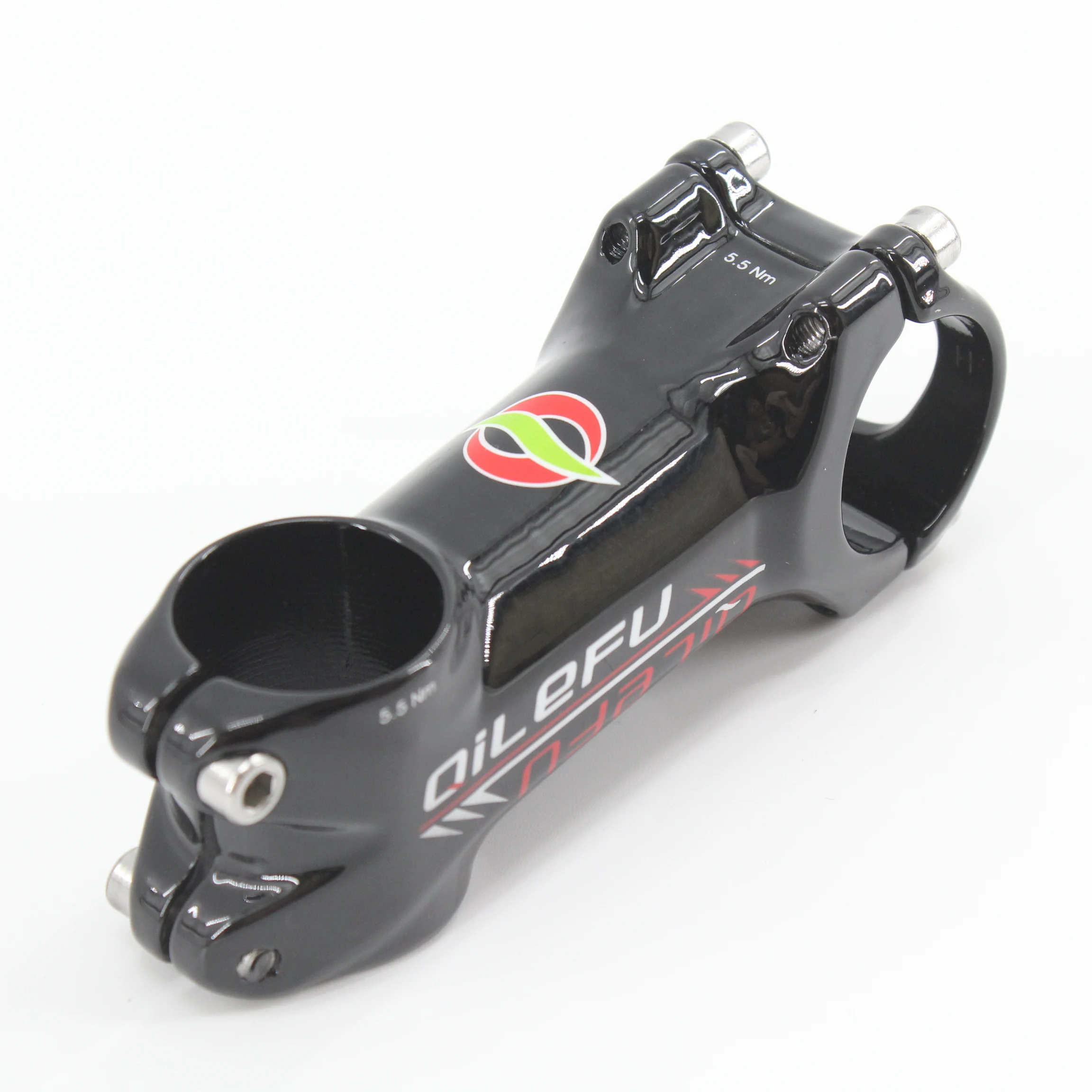 Newest QILEFU mountain bike alloy+carbon stem road carbon bicycle stem MTB bike parts 31.8*60/70/80/90/100/110/120mm