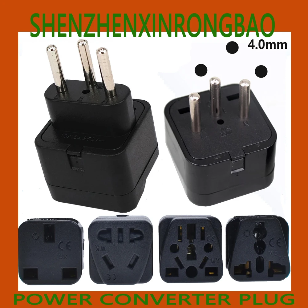 Universal UK/US/EU/AU To Switzerland Swiss Travel Adapter Plug Outlet Converter Type Brazilian AC Power Plug 3 Pin J/N Plug Type