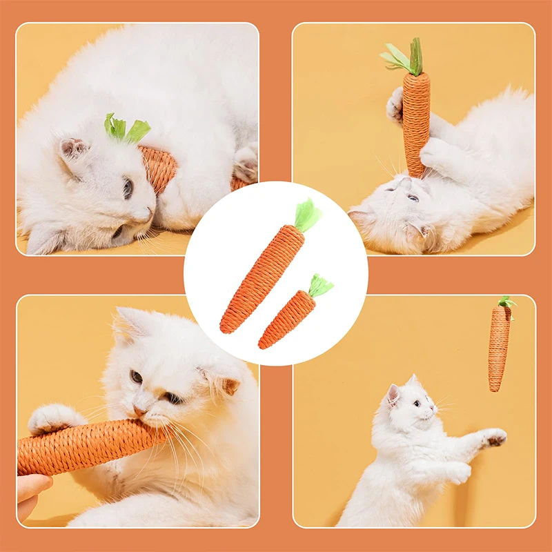 carrot toy cat toy cute carrot bell twine cat teeth grinder cat play eliminate lack of exercise eliminate stress