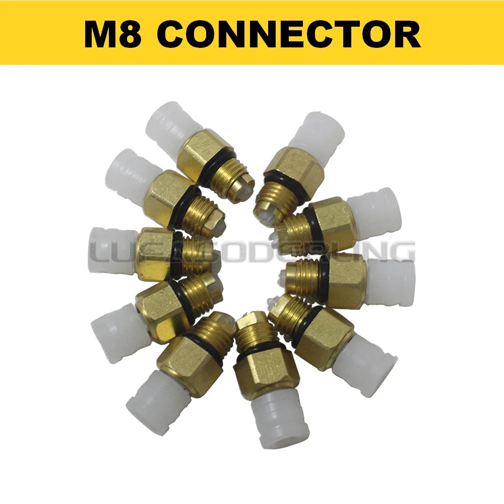 10X M8/M10 Air Suspension Connector Brass Fitting For Benz W221 W220 W164 W211 W212 W251 Audi Q7 VW Touareg Porsche Cayenne Jeep view 4