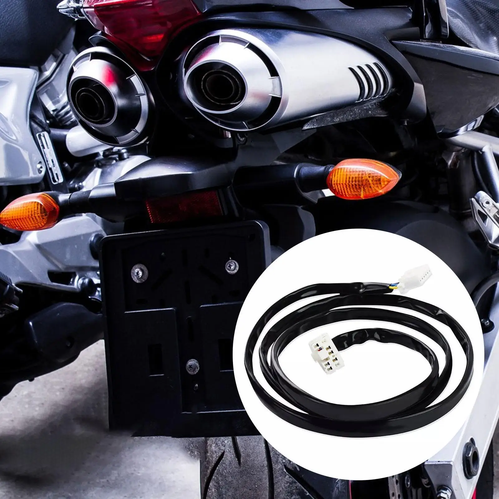 

High Performance Motorcycle Tail Light Connector Plastic Fender Harness Easy Installation Wiring Solution for Harley Softail