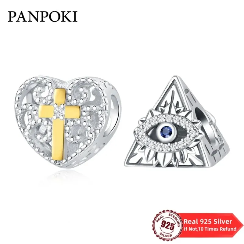 New 925 Sterling Silver God Bible Religion Cross Priest Jesus Bead Diy Fit Original Pandora Charm Bracelet Women Jewelry