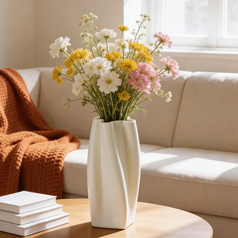 2026 Unique Design Home Decorations Abstract Ceramic Vase Modern Living Room Decorative Art Vase
