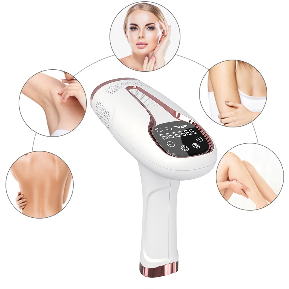 Professional IPL laser epilator women laser hair removal female pulsed light electric depilatory device for facial body bikini