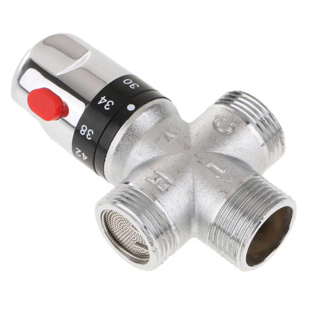 Solar Thermostatic Mixing Valve Water Control Mixer #4 DN25