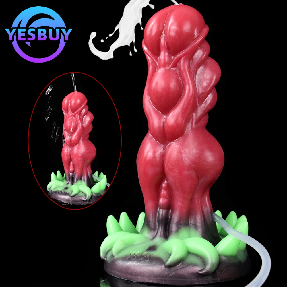 yesbuy-consolador-de-animal-monstruo-para-pareja-pene-con-nudo-grande-anal-juguete-sexual-con-chorro-luminoso-masajeador-de-prostata-y-punto-g-herramientas-para-adultos