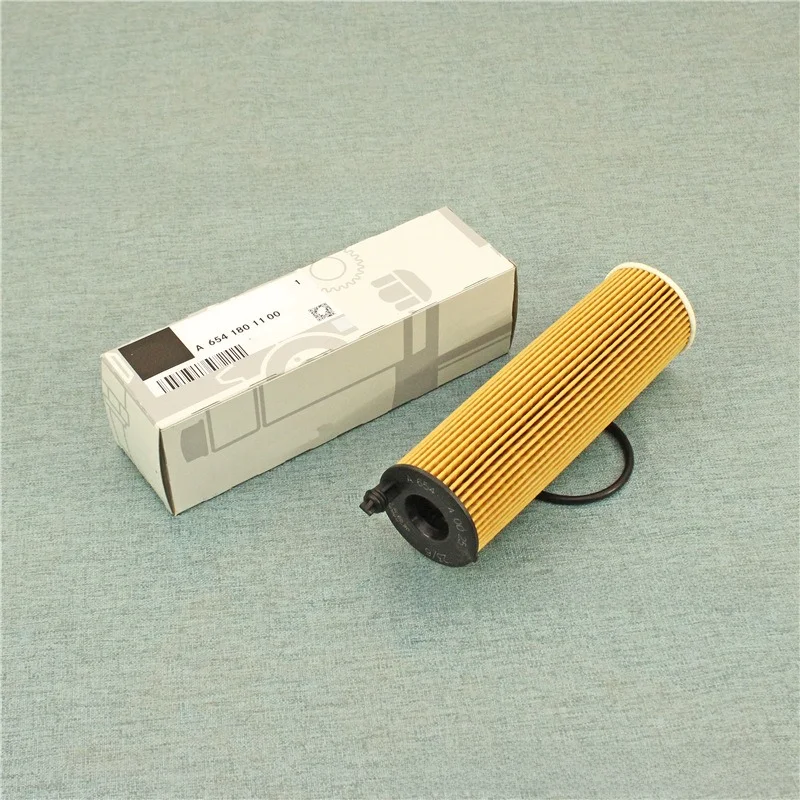 Oil Filter Insert A6541801100 A6541840025 for Mercedes-Benz OM654 OM656 C E S GLC GLE GLS 1.5L 2.0L 3.0L Diesel Engine