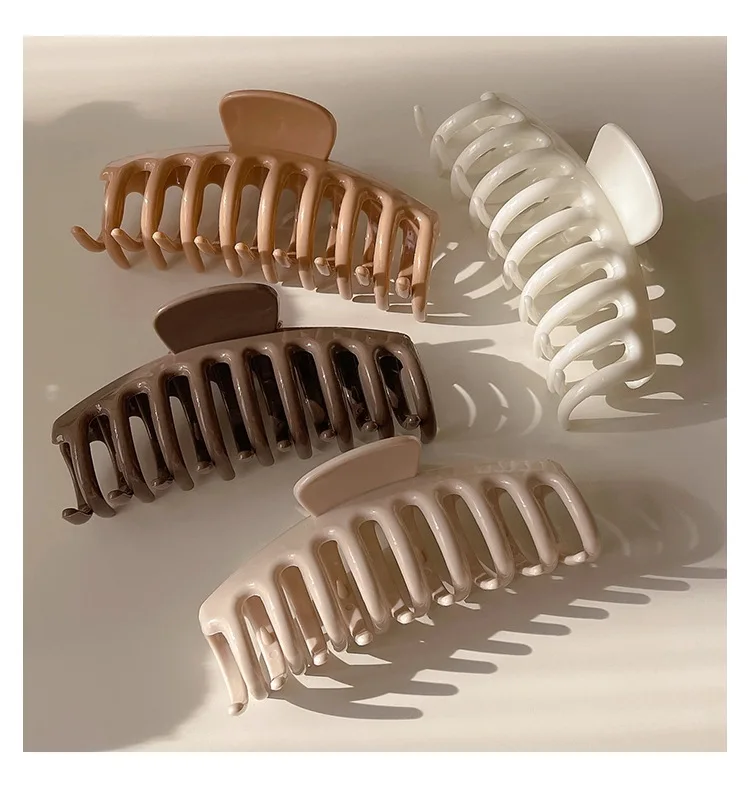 Neue UV-beschichtete Halbmond-Haarspange für Damen, Eleganter Halbmond-Haarschmuck, Rutschfeste Silikon-Haarklammer, Haarnadeln und -clips – Detail 15