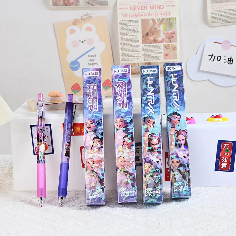 5/20psc لـ KPOP Witch Hunt Squad Press-Tip Pen INS-Style Girl Student Pen الكتابة السلسة قلم حبر جاف أسود محايد للجنسين #3
