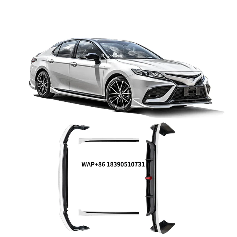 

Wholesale Exterior Accessories Car Body Kit for Camry 8th Sport Front Bumper Lip Sport Side Skirt Rear Diffuser