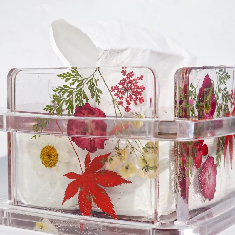 DIY Tissue Box Kristall Epoxidharz Form Pumps chale Form Hohl muster Lagerung Auto Tissue Box Silikon form