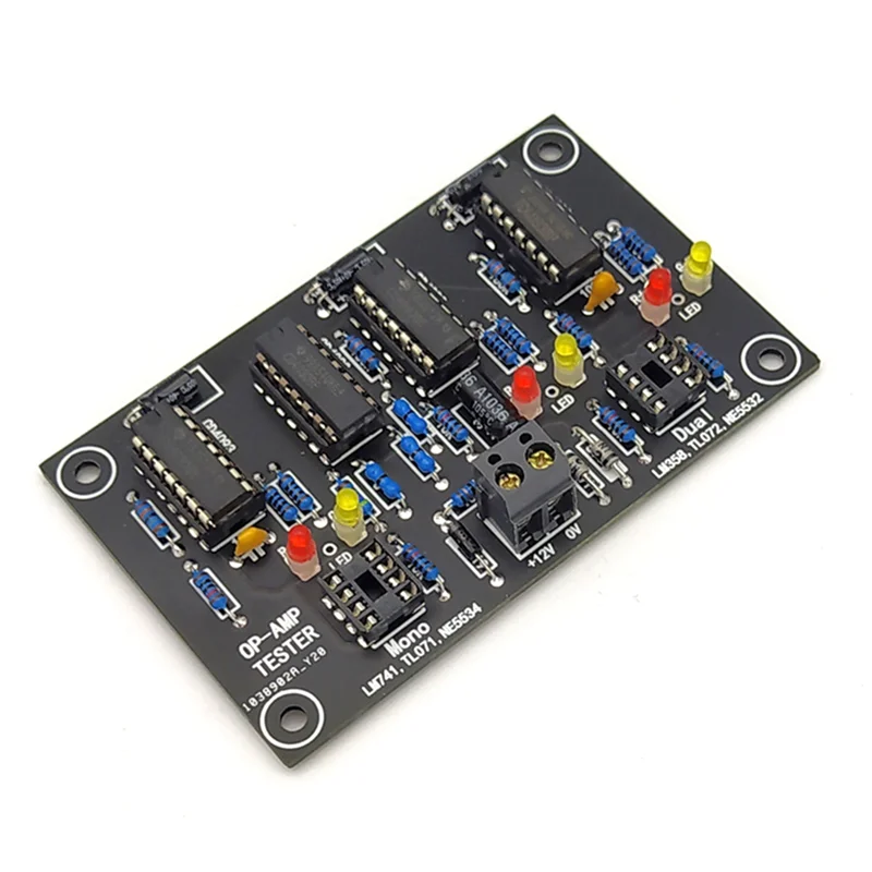 Operational Amplifier OP AMP Tester for Single Dual OPAMP TL071 TL072 TL081 TL082 Single/Dual Op Amp Test Board