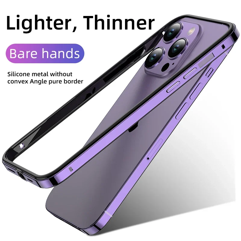 

Алюминиевый металлический чехол-бампер для iPhone 17 Pro Max Air 15 16 Pro Max 14 13 12 Pro Max Plus 15Plus 14Plus Аксессуары для телефонов Etui