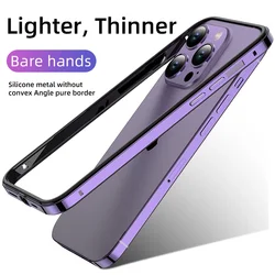Aluminum Metal Bumper Case For iPhone 17 Pro Max Air 15 16 Pro Max 14 13 12 Pro Max Plus 15Plus 14Plus Phone Accessories Etui
