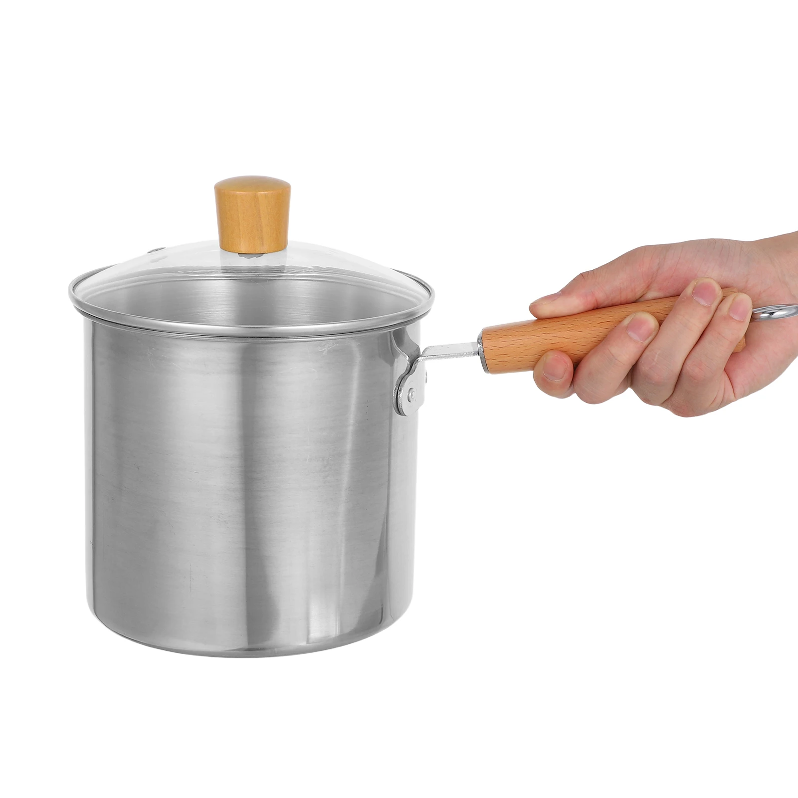 

3L Stainless Steel Deep Fryer Pot Basket Oil Frying Pan Multi Function for Frying Boiling Stewing Household Use