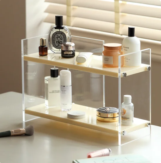 

Acrylic perfume shelf desktop finishing Cup holder dresser cosmetic storage rack