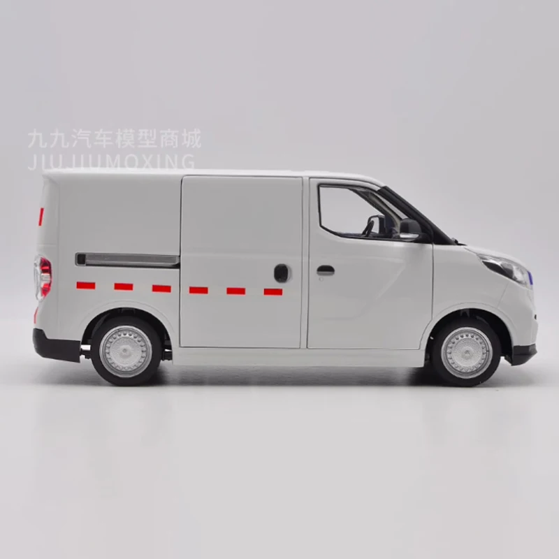 Diecast 1:18 Scale MAXUS EV30 Alloy Business Van Car Model Finished Product Simulation Toy Collection Gift Static Model Display